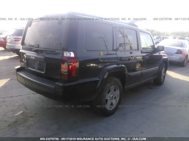 1J8HG48K76C173896 - 2006 JEEP COMMANDER შავი ფოტო 4