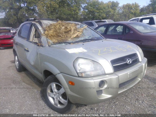 KM8JM12B36U274674 - 2006 HYUNDAI TUCSON GL TAN photo 1