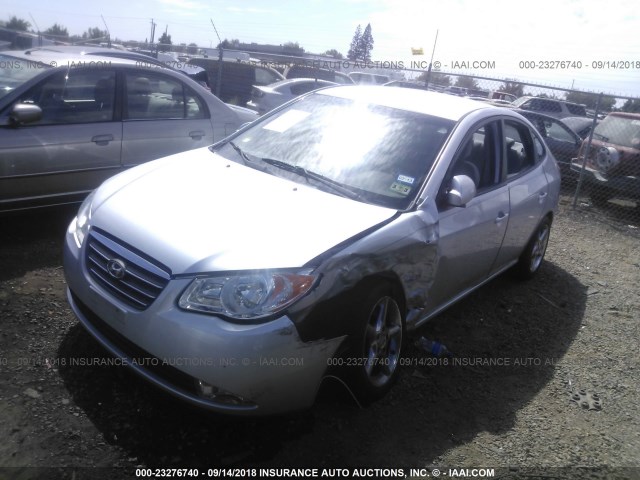 KMHDU46D99U592975 - 2009 HYUNDAI ELANTRA GLS/SE SILVER photo 2