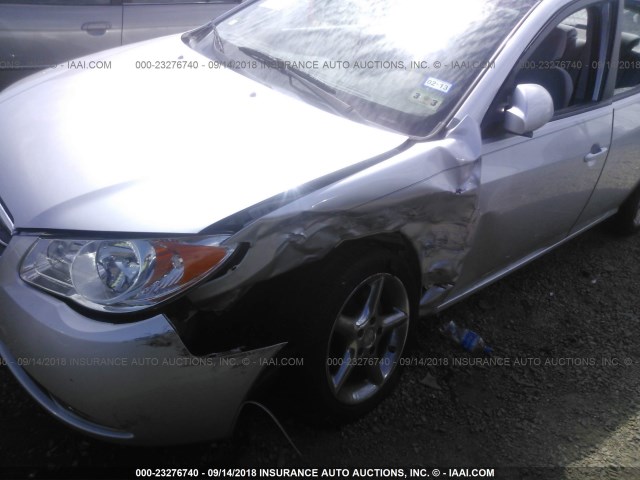 KMHDU46D99U592975 - 2009 HYUNDAI ELANTRA GLS/SE SILVER photo 6