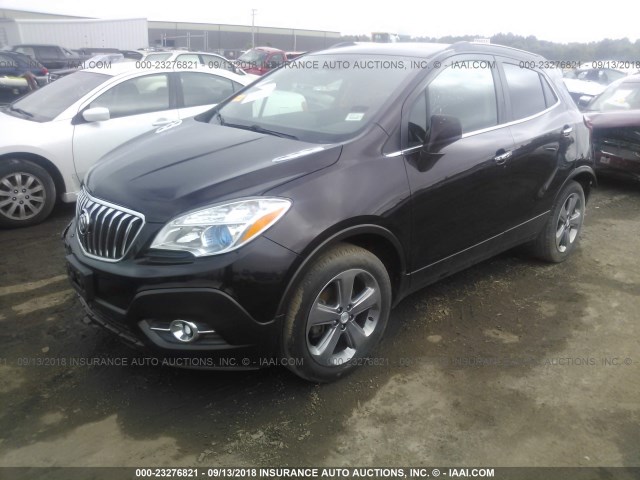 KL4CJBSB8DB179915 - 2013 BUICK ENCORE CONVENIENCE MAROON photo 2