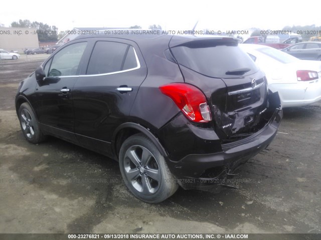 KL4CJBSB8DB179915 - 2013 BUICK ENCORE CONVENIENCE 栗色 照片 3