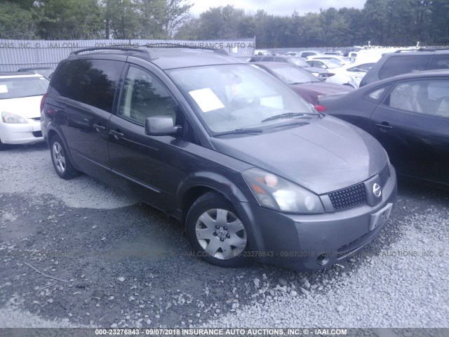 5N1BV28U04N323174 - 2004 NISSAN QUEST S/SE/SL GRAY photo 1