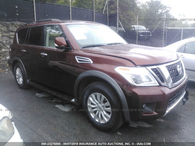 JN8AY2NCXJ9551520 - 2018 NISSAN ARMADA SV/SL/PLATINUM ORANGE photo 1