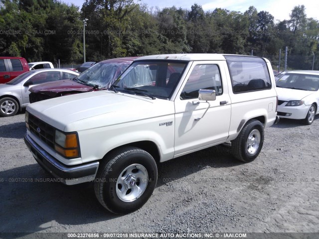 1FMCU14T2KUC14409 - 1989 FORD BRONCO II WHITE photo 2