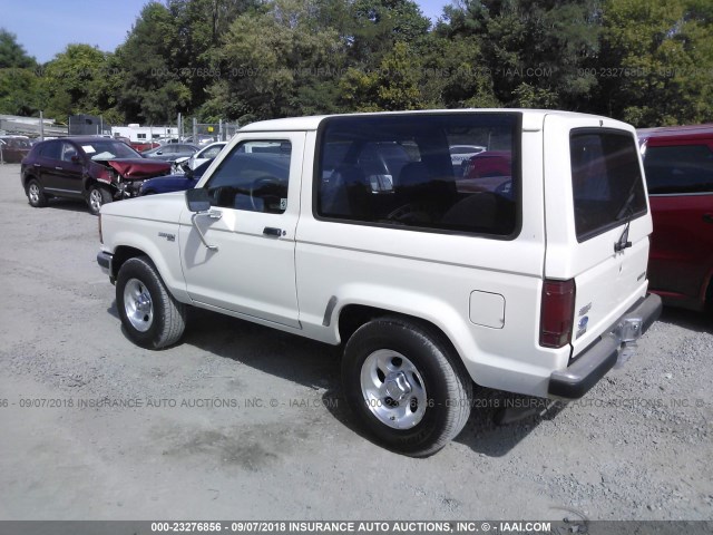 1FMCU14T2KUC14409 - 1989 FORD BRONCO II WHITE photo 3