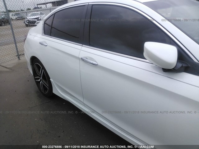 1HGCR2F12HA231665 - 2017 HONDA ACCORD SPORT SPECIAL EDITION WHITE photo 6