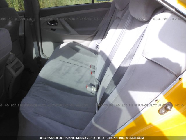 4T1BE46K39U918269 - 2009 TOYOTA CAMRY SE/LE/XLE YELLOW photo 8