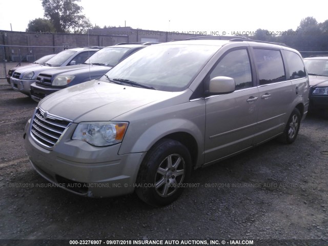 2A8HR54P78R752267 - 2008 CHRYSLER TOWN & COUNTRY TOURING GOLD photo 2