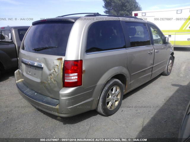 2A8HR54P78R752267 - 2008 CHRYSLER TOWN & COUNTRY TOURING GOLD photo 4