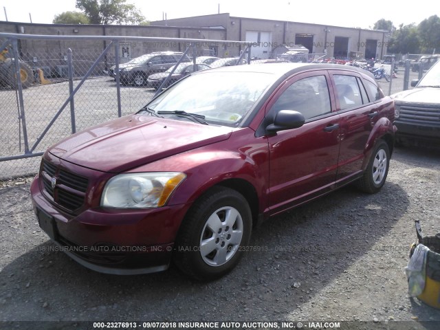 1B3HB28A19D211169 - 2009 DODGE CALIBER SE RED photo 2