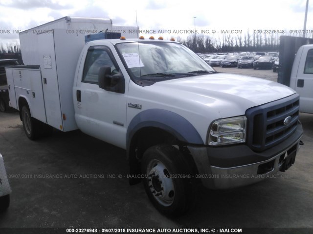 1FDXF46P76ED06760 - 2006 FORD F450 SUPER DUTY WHITE photo 1