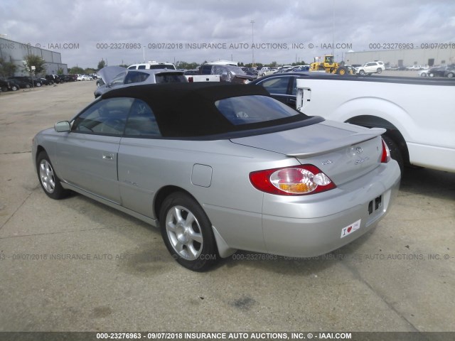 2T1FF28P93C606509 - 2003 TOYOTA CAMRY SOLARA SE/SLE Gümüş foto 3