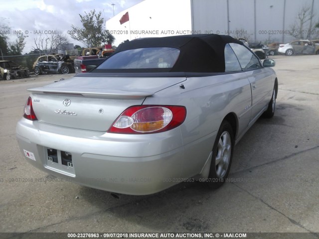 2T1FF28P93C606509 - 2003 TOYOTA CAMRY SOLARA SE/SLE Gümüş foto 4