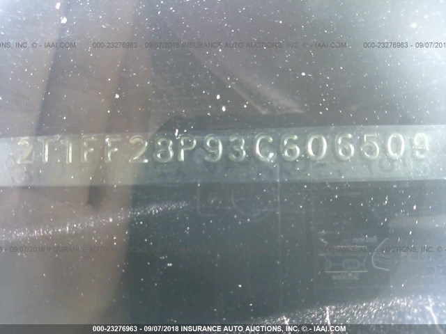 2T1FF28P93C606509 - 2003 TOYOTA CAMRY SOLARA SE/SLE Gümüş foto 9