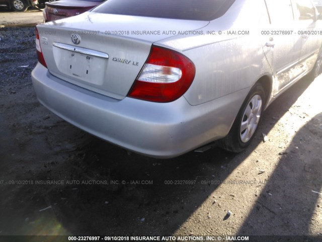 4T1BE32KX3U186195 - 2003 TOYOTA CAMRY LE/XLE/SE GRAY photo 6