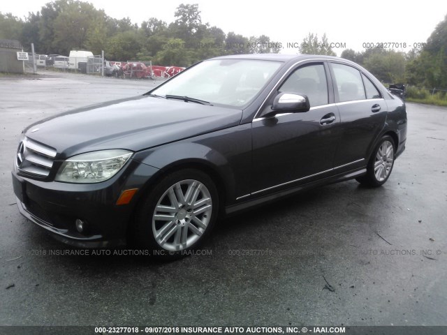 WDDGF81X58F124321 - 2008 MERCEDES-BENZ C 300 4MATIC GRAY photo 2