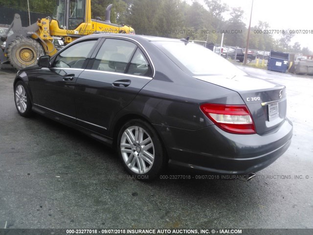 WDDGF81X58F124321 - 2008 MERCEDES-BENZ C 300 4MATIC GRAY photo 3