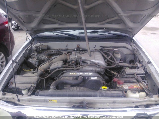 5TEHN72N64Z313274 - 2004 TOYOTA TACOMA DOUBLE CAB 银色 照片 10