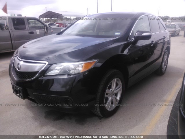 5J8TB3H39FL013300 - 2015 ACURA RDX BLACK photo 2