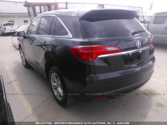 5J8TB3H39FL013300 - 2015 ACURA RDX BLACK photo 3