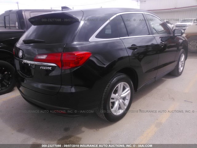 5J8TB3H39FL013300 - 2015 ACURA RDX BLACK photo 4