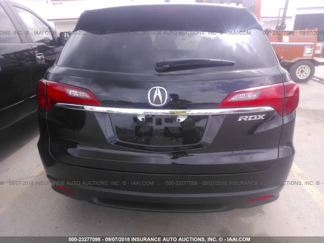 5J8TB3H39FL013300 - 2015 ACURA RDX BLACK photo 6