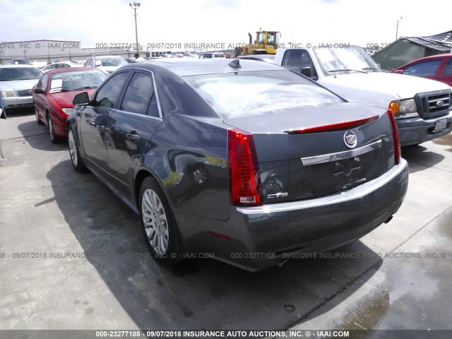 1G6DK5EG7A0107016 - 2010 CADILLAC CTS PERFORMANCE COLLECTION GRAY photo 3