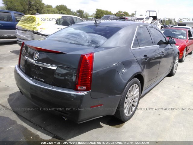 1G6DK5EG7A0107016 - 2010 CADILLAC CTS PERFORMANCE COLLECTION GRAY photo 4