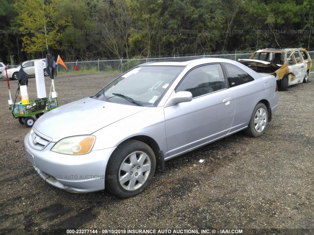 1HGEM22901L010000 - 2001 HONDA CIVIC SI/EX SILVER photo 2