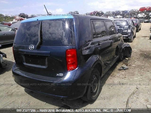 JTLKE50E581034836 - 2008 TOYOTA SCION XB Көк фото 4