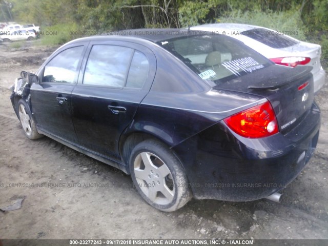 1G1AM58B287237760 - 2008 CHEVROLET COBALT SPORT BLACK photo 3