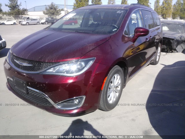 2C4RC1BG3HR642423 - 2017 CHRYSLER PACIFICA TOURING L Բորդո լուսանկար 2