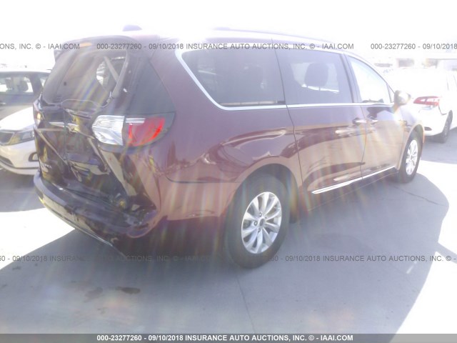2C4RC1BG3HR642423 - 2017 CHRYSLER PACIFICA TOURING L Բորդո լուսանկար 4
