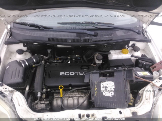 KL1TD56E39B614616 - 2009 CHEVROLET AVEO LS/LT 白色 照片 10
