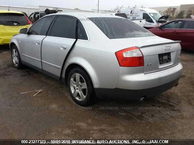 WAULT68E72A157378 - 2002 AUDI A4 3.0 QUATTRO SILVER photo 3