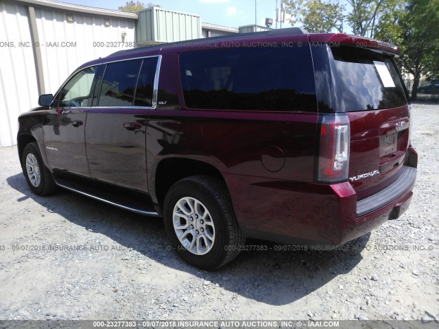 1GKS2GKC0HR232712 - 2017 GMC YUKON XL K1500 SLT RED photo 3