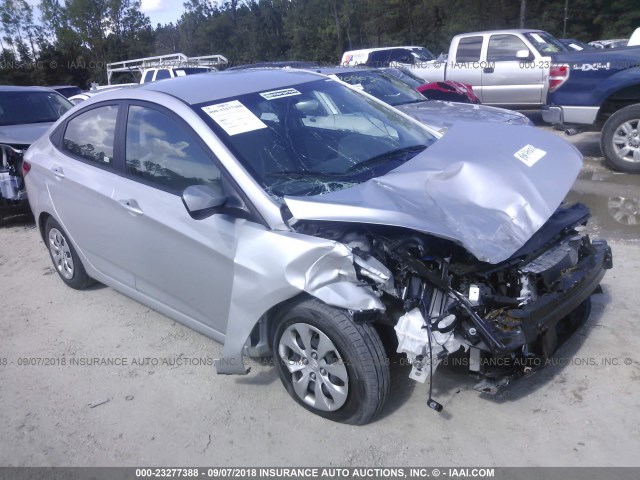 KMHCT4AE5HU288491 - 2017 HYUNDAI ACCENT SE SILVER photo 1