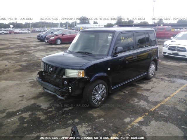 JTLKT324764110695 - 2006 TOYOTA SCION XB Azul oscuro foto 2
