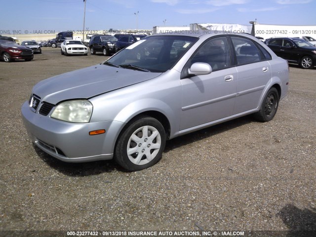 KL5JD56Z15K148378 - 2005 SUZUKI FORENZA S SILVER photo 2