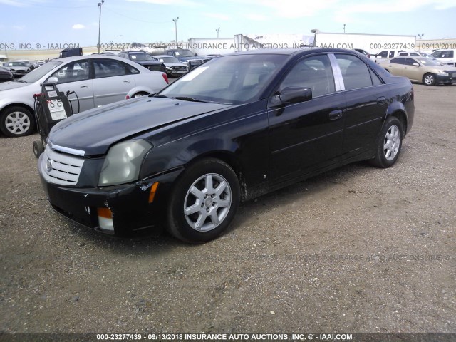 1G6DP577960165067 - 2006 CADILLAC CTS HI FEATURE V6 BLACK photo 2