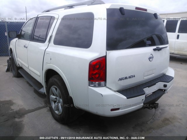 5N1AA0ND8EN613504 - 2014 NISSAN ARMADA SV/SL/PLATINUM WHITE photo 3