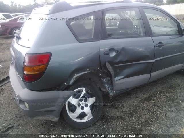 5Y2SL65816Z449144 - 2006 PONTIAC VIBE BLUE photo 6