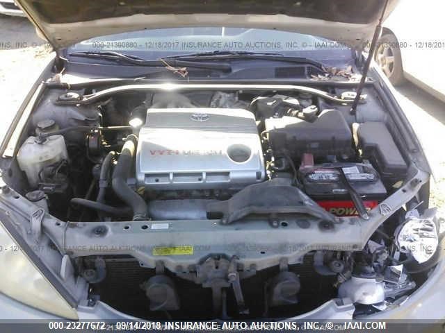 4T1BF30K45U608979 - 2005 TOYOTA CAMRY LE/XLE/SE BROWN photo 10