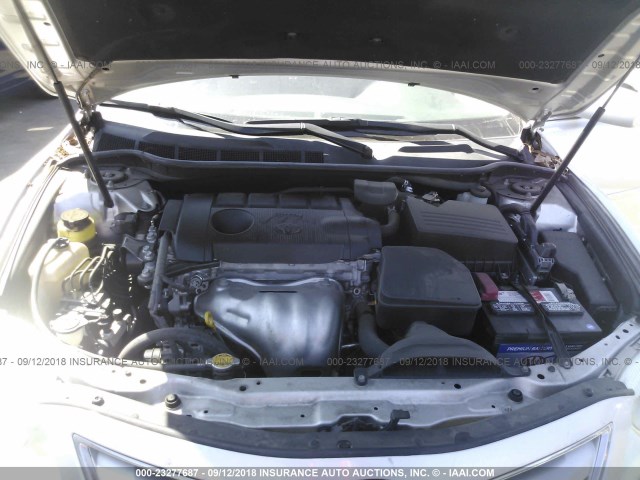 4T4BF3EK5AR076571 - 2010 TOYOTA CAMRY SE/LE/XLE 银色 照片 10