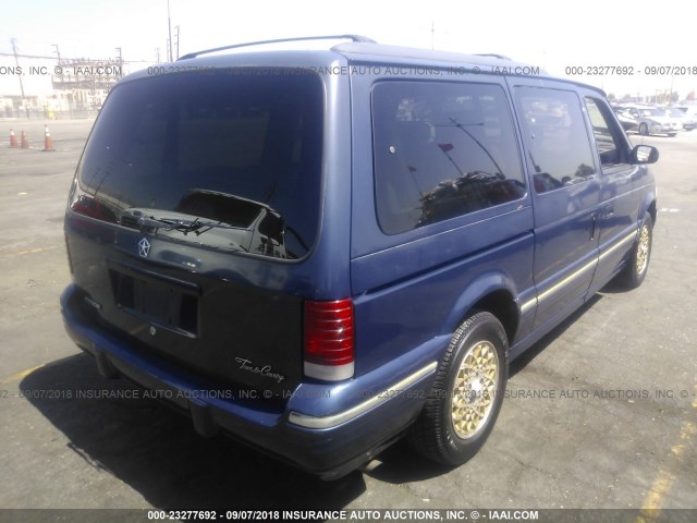 1C4GH54L0SX541357 - 1995 CHRYSLER TOWN & COUNTRY  BLUE photo 4