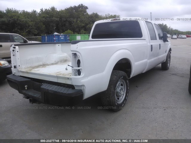 1FT7W3AT8CEA17935 - 2012 FORD F350 SUPER DUTY WHITE photo 4
