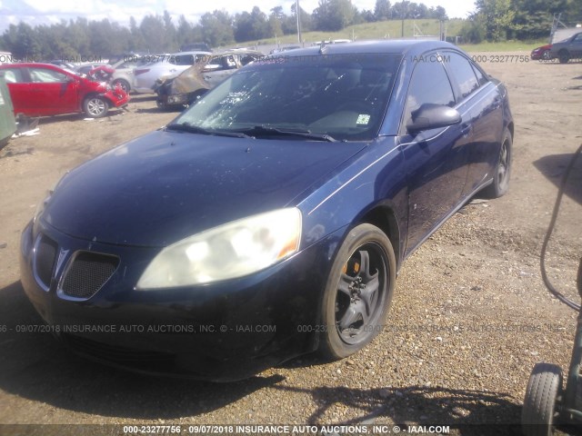 1G2ZG57B884186130 - 2008 PONTIAC G6 SE BLUE photo 2