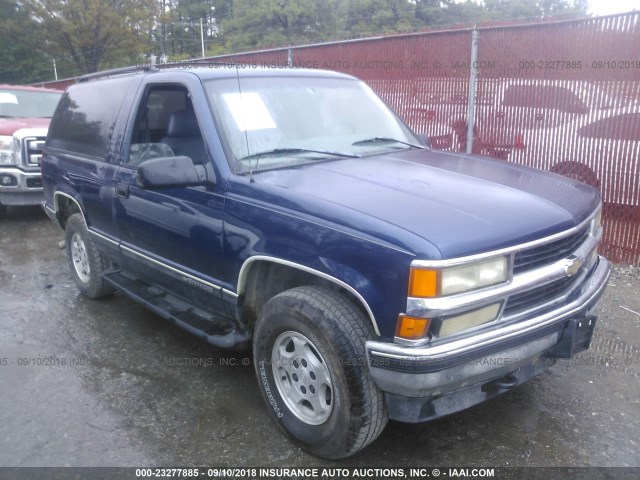 3GNEK18R7XG123042 - 1999 CHEVROLET TAHOE K1500 Navy photo 1