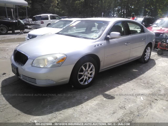 1G4HD57227U124619 - 2007 BUICK LUCERNE CXL SILVER photo 2